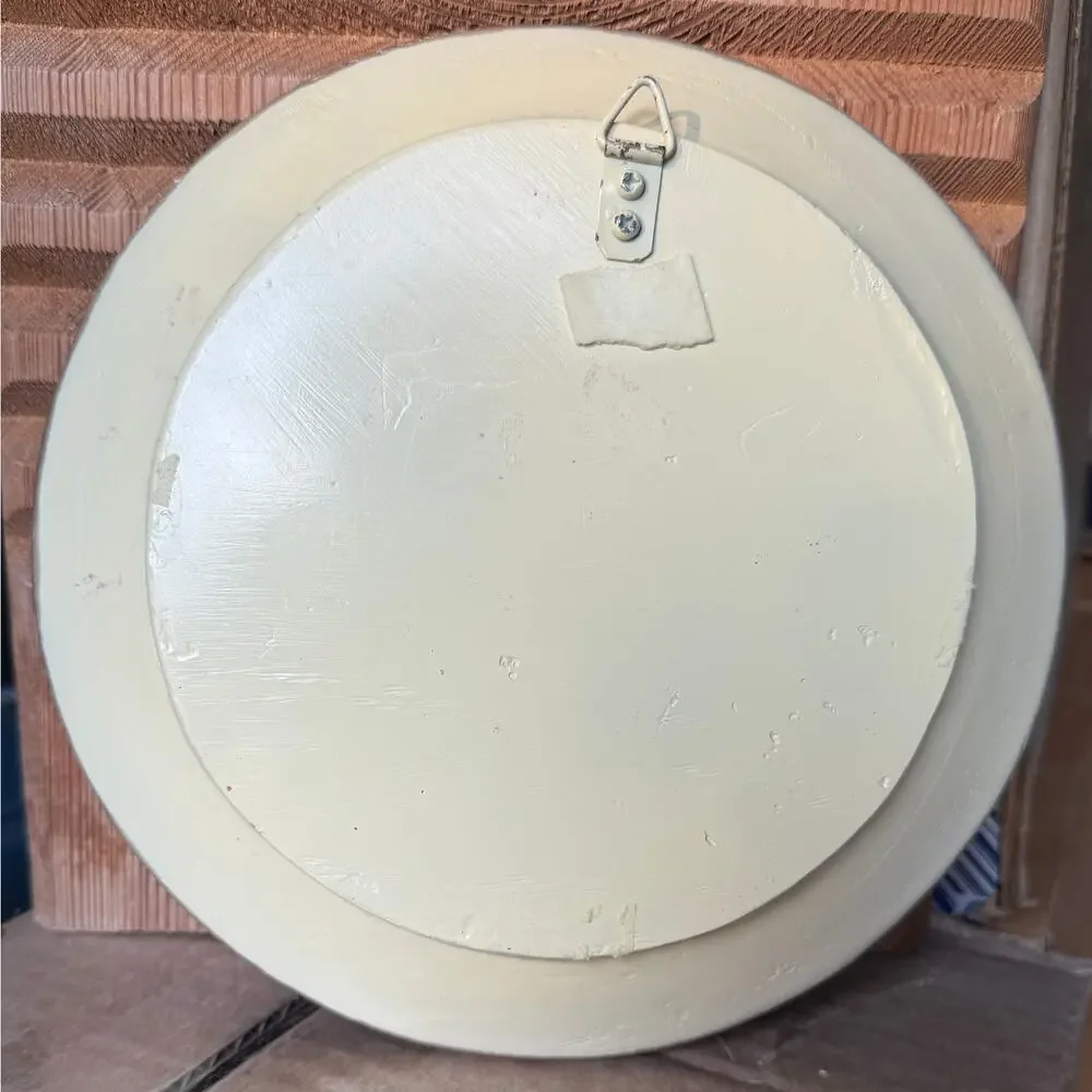 VINTAGE 3D WALL HANGING PLATE RESIN 8.66